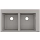 Кухонна мийка на дві чаші Concretegrey Hansgrohe S510-F770 43316380