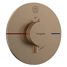 Термостат скрытого монтажа на 1 потребитель Hansgrohe ShowerSelect Comfort S 15553140 Brushed Bronze