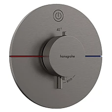 Термостат скрытого монтажа на 1 потребитель Hansgrohe ShowerSelect Comfort S 15553340 Brushed Black Chrome