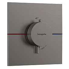 Термостат на 1 потребитель Hansgrohe ShowerSelect Comfort E 15574340 Brushed Black Chrome
