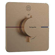 Термостат скрытого монтажа на 1 потребитель Hansgrohe ShowerSelect Comfort Q 15581140 Brushed Bronze