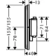 Термостат прихованого монтажу на 2 споживача із вбудованою захисною комбінацією EN 1717 Hansgrohe ShowerSelect Comfort Q 15586000 Chrome