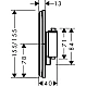 Термостат прихованого монтажу на 1 споживач Hansgrohe ShowerSelect Comfort Q 15588000 Chrome
