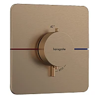 Термостат скрытого монтажа на 1 потребитель Hansgrohe ShowerSelect Comfort Q 15588140 Brushed Bronze