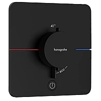Термостат скрытого монтажа на 1 потребитель и дополнительный выход Hansgrohe ShowerSelect Comfort Q 15589670 Matt Black