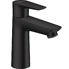 Змішувач для умивальника з донним клапаном pop-up Matt Black HANSGROHE TALIS E 110 71710670