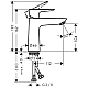 Смеситель для раковины HANSGROHE TALIS E 71712000 хром