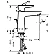 Смеситель для раковины HANSGROHE Talis E 71715000 хром