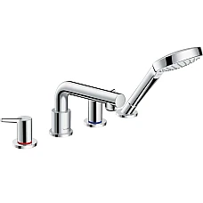 Смеситель врезной на край ванны на 4 отверстия HANSGROHE TALIS S 72419000