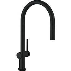 Змішувач кухонний з витяжним виливом Hansgrohe Talis 210 1jet Matt Black 72802670