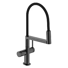 Змішувач для кухні Hansgrohe Talis Select M54 PowderSpray 72861340 чорний матовий хром
