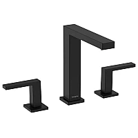 Смеситель для умывальника на 3 отверстия push-open Hansgrohe Tecturis E 150 73030670 Matt Black
