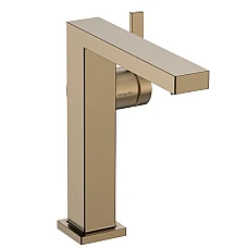 Змішувач для умивальника push-open Hansgrohe Tecturis E 150 CoolStart 73040140 Brushed Bronze