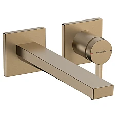 Змішувач для раковини прихованого монтажу Hansgrohe Tecturis E 73051140 Brushed Bronze