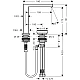 Змішувач для умивальника Hansgrohe Tecturis E 150 CoolStart на 2 отвори 73053140 Brushed Bronze