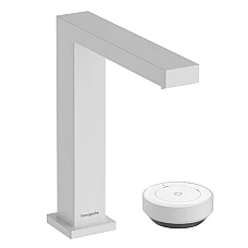 Змішувач для умивальника Hansgrohe Tecturis E 150 CoolStart на 2 отвори 73053700 Matt White