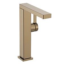 Смеситель для умывальника push-open Hansgrohe Tecturis E 240 CoolStart 73070140 Brushed Bronze