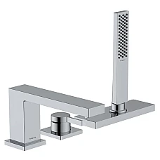 Смеситель для ванны на 3 отверстия Hansgrohe Tecturis E 73443000 Chrome