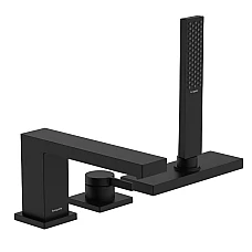 Смеситель для ванны на 3 отверстия Hansgrohe Tecturis E 73443670 Matt Black