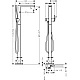 Змішувач для ванни підлоговий Hansgrohe Tecturis E 73445670 Matt Black