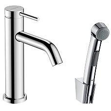 Смеситель для раковины с гигиенической лейкой Hansgrohe Tecturis S 110 73211000 Chrome
