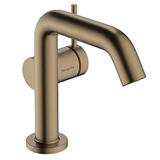 Змішувач для умивальника push-open Hansgrohe Tecturis S 110 Fine CoolStart 73320140 Brushed Bronze