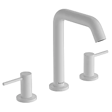 Змішувач для умивальника на 3 отвори push-open Hansgrohe Tecturis S 150 73330700 Matt White