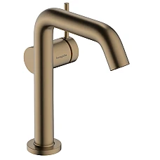 Смеситель для умывальника push-open Hansgrohe Tecturis S 150 Fine CoolStart 73340140 Brushed Bronze
