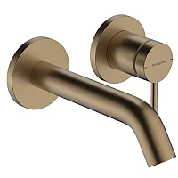 Смеситель скрытого монтажа для раковины Hansgrohe Tecturis S 165 73350140 Brushed Bronze
