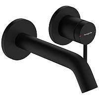 Смеситель скрытого монтажа для раковины Hansgrohe Tecturis S 165 73350670 Matt Black