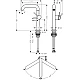 Змішувач для умивальника push-open Hansgrohe Tecturis S 210 Fine CoolStart 73360000 Chrome