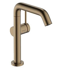 Смеситель для умывальника push-open Hansgrohe Tecturis S 210 Fine CoolStart 73360140 Brushed Bronze