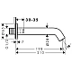 Вылив на ванну Hansgrohe Tecturis S 73411700 Matt White