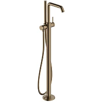 Смеситель для ванны напольной Hansgrohe Tecturis S 73440140 Brushed Bronze