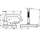 Змішувач для ванни на 3 отвори Hansgrohe Tecturis S 73447670 Matt Black