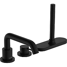 Змішувач для ванни на 3 отвори Hansgrohe Tecturis S 73447670 Matt Black