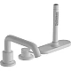 Смеситель для ванны на 3 отверстия Hansgrohe Tecturis S 73447700 Matt White