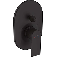 Змішувач прихованого монтажу для ванни/душу, верхня частина 200 Matt Black HANSGROHE Vernis Shape 71458670