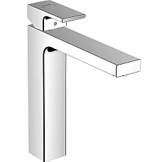 Смеситель для умывальника с донным клапаном pop-up Chrome HANSGROHE Vernis Shape 190 71562000