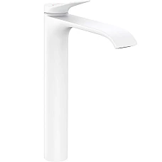 Змішувач для умивальника з донним клапаном pop-up Matt White HANSGROHE Vivenis 250 75040700