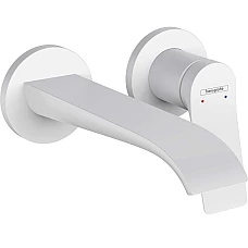 Змішувач для умивальника зі стіни Matt White HANSGROHE Vivenis 195 75050700