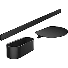 Набір аксесуарів 3 в 1 Hansgrohe WallStoris (27966670) чорний матовий