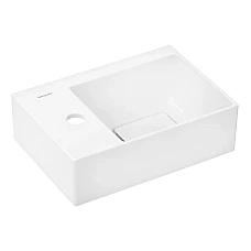 Умивальник накладний 360x250 Hansgrohe Xevolos E без переливу, з отвором ліворуч 61087450