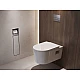 Вбудований тримач для йоржика та туалетного паперу Hansgrohe XtraStoris Rock 56062700 Matt White