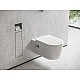 Встраиваемый держатель для ершика и туалетной бумаги Hansgrohe XtraStoris Rock 56062800 Brushed Stainless Steel