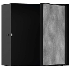 Настінна ніша з дверцятами Matt Black Hansgrohe XtraStoris Rock 56091670