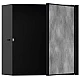 Настенная ниша с дверцей Matt Black Hansgrohe XtraStoris Rock 56091670