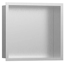 Настінна ніша з рамкою Brushed Stainless Steel Hansgrohe XtraStoris Individual BSS 56097800