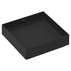 Умивальник накладний без переливу Hansgrohe Xuniva Evo E 400х400 60324670 чорний матовий