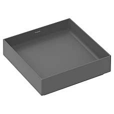 Умывальник накладной без перелива Hansgrohe Xuniva Evo E 400х400 60324760 серый матовый